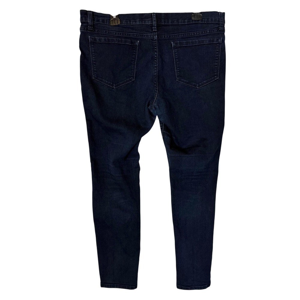 Banana Republic Jeans Womens 14 Blue Skinny Mid Rise Stretch Dark Wash Denim - Picture 2 of 16
